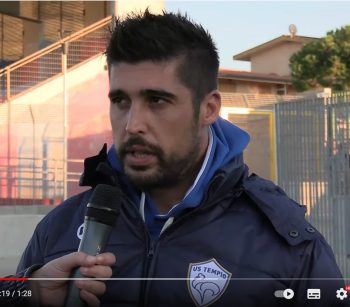 Francesco Aloia nel post gara Valledoria – Us Tempio 0-3